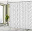 Rideau de douche simple à motif décoration minimaliste à triangle géométrique zig zag Karyn-21845583-94820912