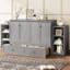 Lit escamotable peu encombrant avec rangement et armoire intégrés, pour un salon compact et des chambres d'amis-708954163