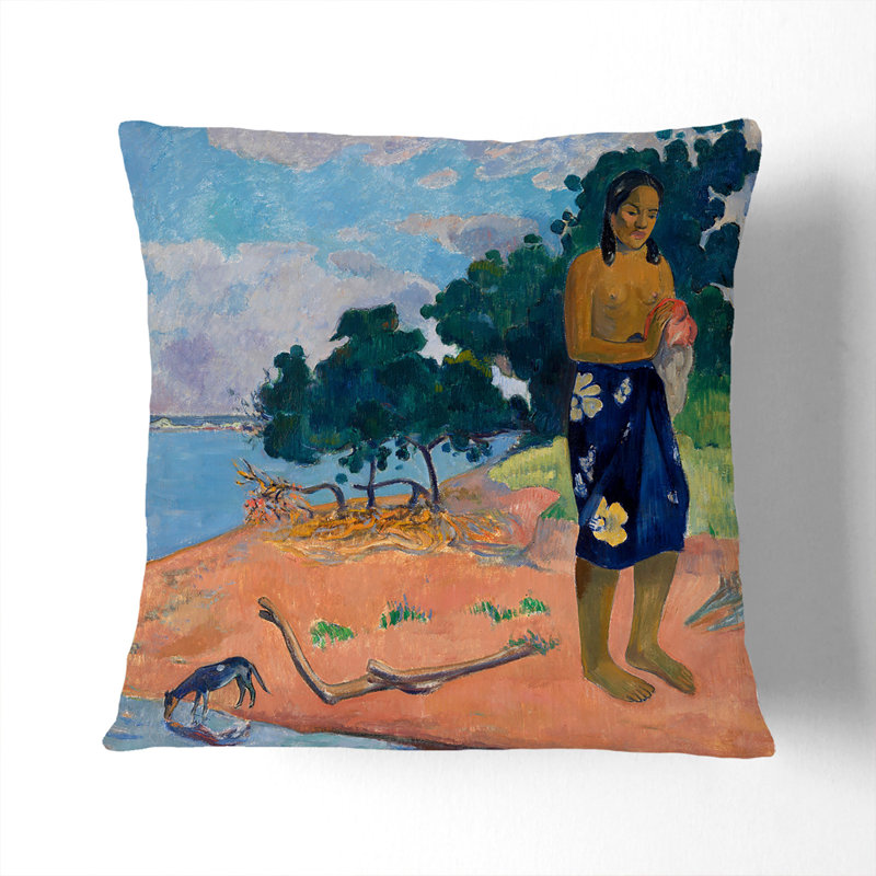 Square Cushion, 40cm H x 40cm W x 15cm D, White