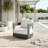 Frances Aluminum Outdoor Swivel Chair with Sunbrella Cushions-123514870