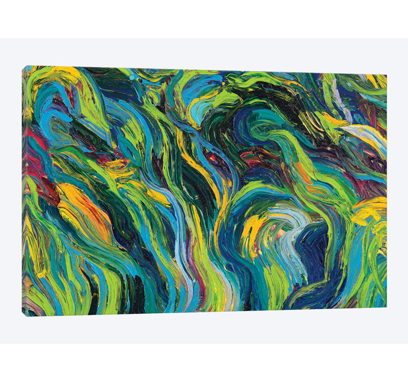 " GM 059 " by Iris Scott Abstracts, 18" H x 26" W x 1.5" D, Wrapped Canvas, No Mat