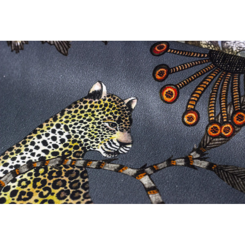 Ardmore 'Monkey Bean' Velvet Fabric, Ash