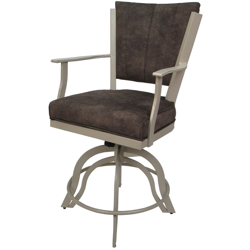 Tabourets de comptoir en métal Custom, Beige, Bois de frêne Outlier, Tabouret de bar (siège d'une hauteur de 30 po)