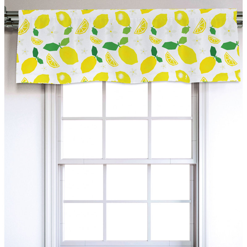 Sateen Ruffled Window Valance