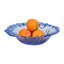 Bol décoratif rond Obmre pour la décoration intérieure - Bol décoratif en verre moderne pour table d'entrée, comptoir de cuisine ou décoration intérieure - bleu et transparent-53540055