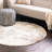 Round  Abstract Machine Made 8' Polypropylene Area Rug in Gray/Ivory/Brown-880028697