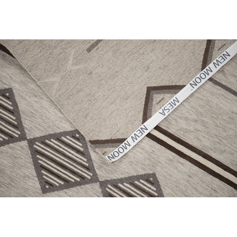 Mesa Wool Geometric Shapes Area Rug, Rectangle 9' x 12'
