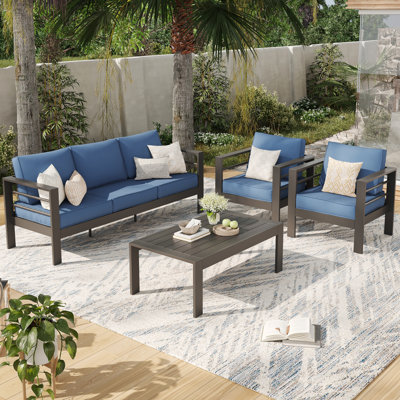 5 - Person Patio Conversation Set with Cushions