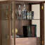 Bibliothèque à portes verticales en verre de style américain