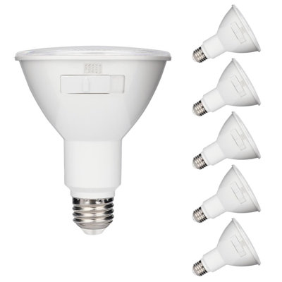 Westinghouse 11 Watt (75 Watt Equivalent) Clear PAR30 Flood Dimmable LED Light Bulb Medium (E26) Base with Color Temperature Selectable, 6-Pack