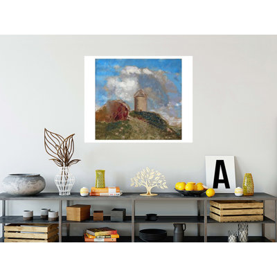 «Le Moulin a Vent» par Odilon Redon - Estampe numérique