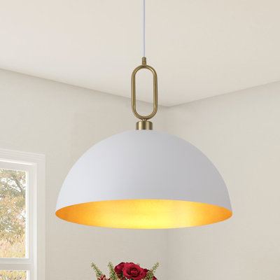 Grand luminaire suspendu surdimensionné industriel moderne en fer forgé à 1 lumière de 17,7 po / 19,7 po / 23,6 po Meghrig