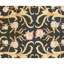 Tapis noir et doré de haute qualité noué à la main