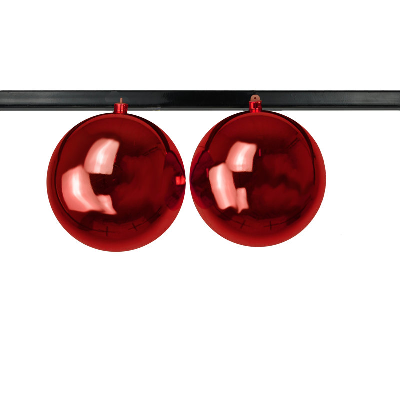 Ornement boule solide, Rouge