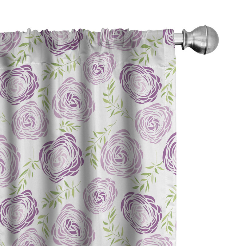 Rideaux 4 panneaux East Urban Home, L 56 po x L 63 po