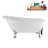58" Streamlin Clawfoot Tub,Tray,Drain, Clawfeet-101628928-102219862