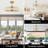 29.1" Caged Ceiling Fan with Dimmable LED Lights and Remote Control