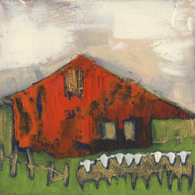 " Rice Barn " by Sue Jachimiec Painting Print