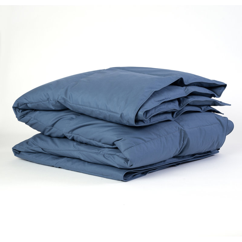  Édredon en duvet moyen C105, Très grand édredon, Bleu denim