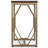 Selma 20"W Solid Mango Wood Contemporary End Table with Open Metal Base and Diamond Detail-727615931