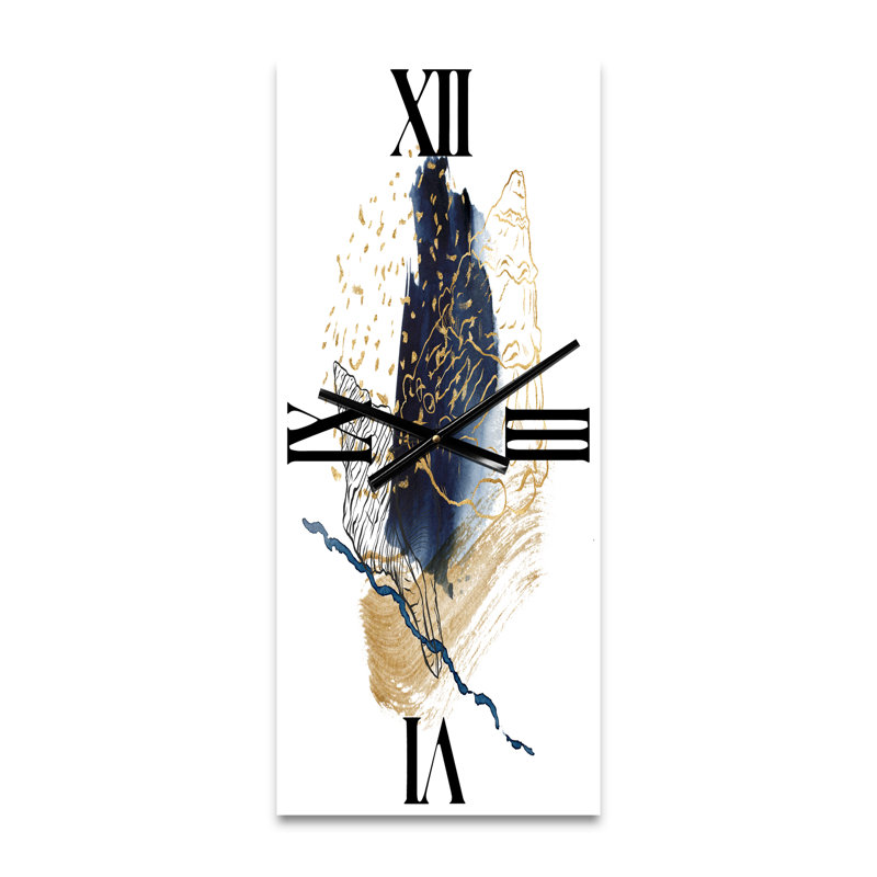 Horloge murale coquille avec art marin, Grand