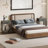 Rustic Brown Nightstand - Unique Design With Ample Storage For Bedroom & Living Room-110967887