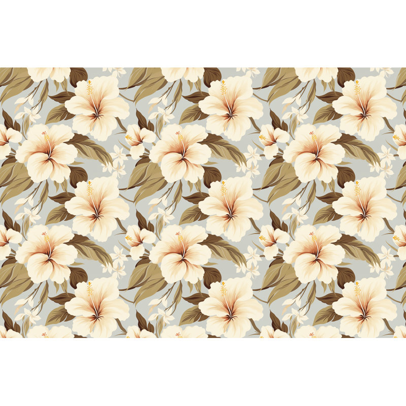 Tropical Hibiscus Fleece Blanket, Throw
