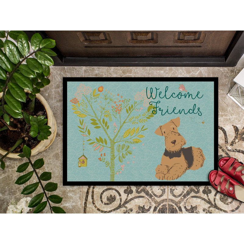 Tapis de porte airedale terrier Yonker