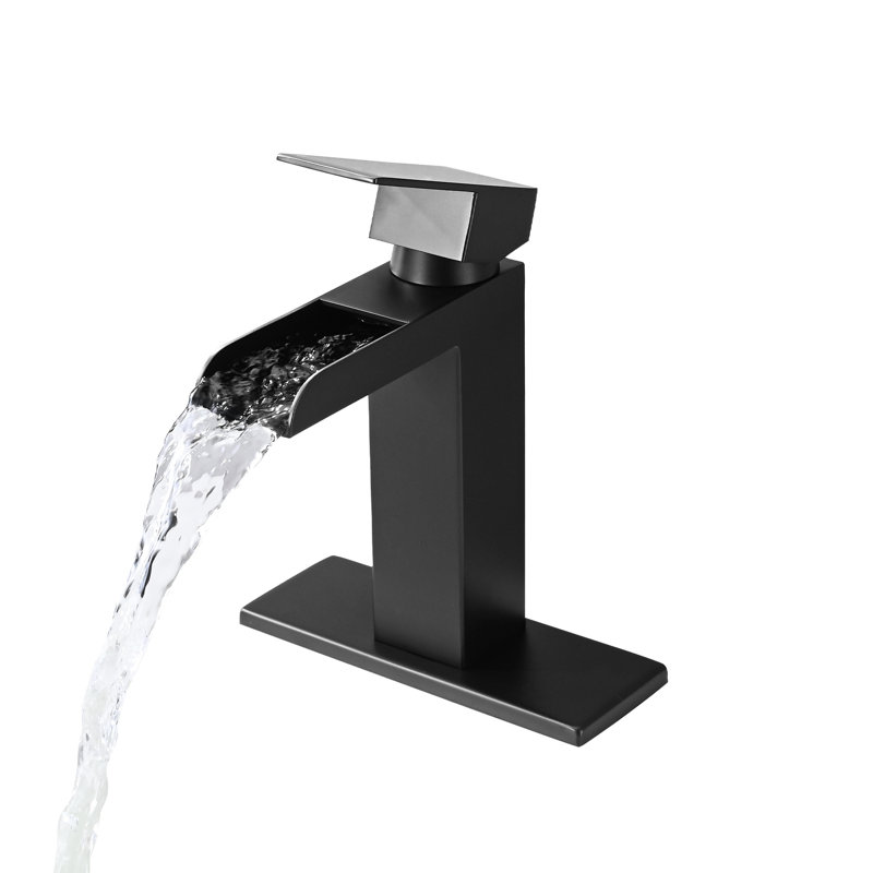 Robinet cascade noir avec passe-partout à poignée simple Out exceptionnelle Outillage, Noir mat