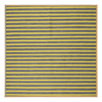 Machine Washable Horizontal Stripes Brown Area Rug
