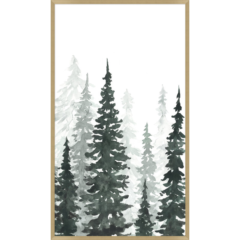 Watercolor Pines 2 Print by Nathan Turner