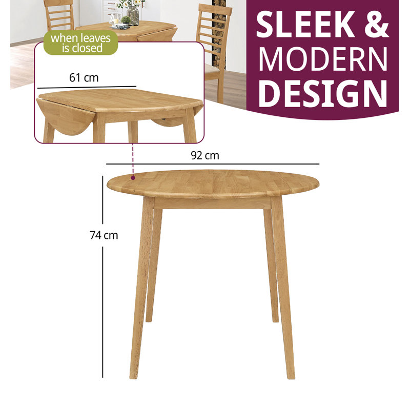 Ahwahnee Round Restaurant Table, Oak