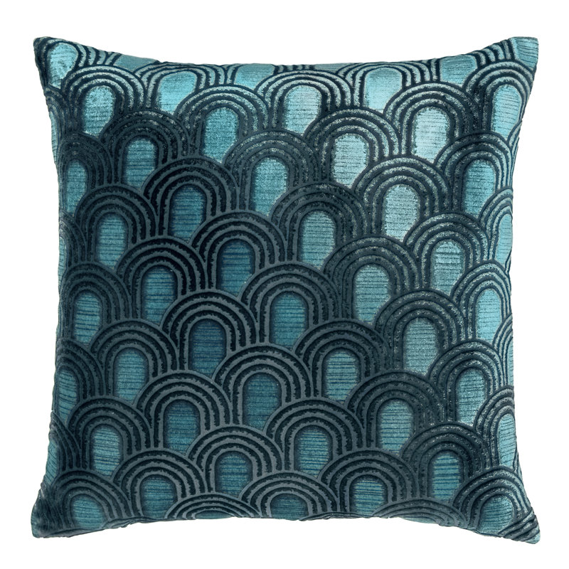 Endless Square Velvet Pillow, Square 20", Pacific