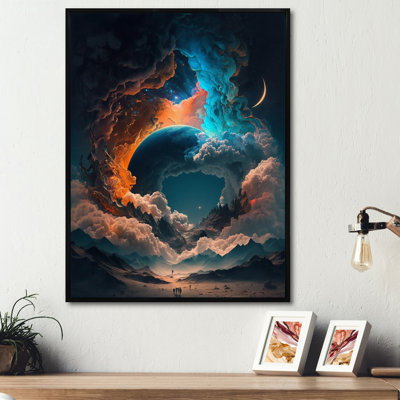 «Futuristic Landscape in Space II», reproduction sur toile