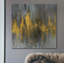 «Black and Gold Abstract» par Danhui Nai, art mural sur toile-1048001884