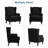 Upholsterd Wingback Armchair-1261615280
