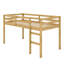 Lit mezzanine en bois avec échelle-426432108