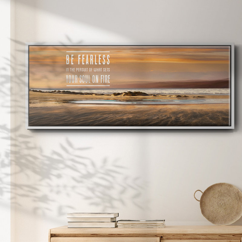 Be Be Fearless - Toile encadrée, H 8 po x l 20 po