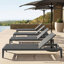 Ensemble de chaises longues inclinables 77,56 po Caggiano-100694608