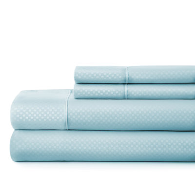 Becky Cameron Checkered Embossed Bed Sheet Set