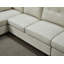 Canapé modulaire en L 112,2 po avec repose-pieds beige résistant aux égratignures-115019497
