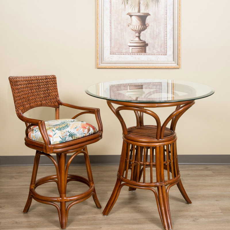 Charrie Swivel Stool, Seaworld Sky, Sienna, Bar Stool (30" Seat Height)