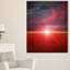 « red pops » à coucher de soleil, reproduction de photo sur toile tendue-18297179-33186817