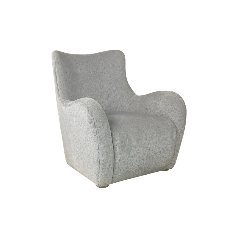 Chaise pivotante en tissu de couleur zinc recouverte de gris, conception transitionnelle, l 33 po x P 36 po, H 73 po, hauteur, largeur, profondeur, conception