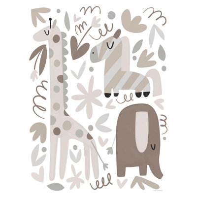 Nursery Safari sur toile