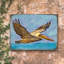 Wall Block Collection Flying Pelican Handcrafted Art Wall Block by Nature Wonders - Unframed Painting on Wood-73640475