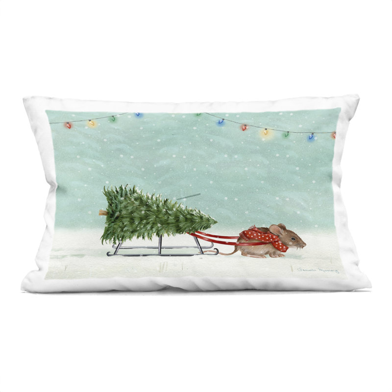 Coussin Merry Mouse, imprimé par Danielle Murray