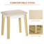 Ensemble coiffeuse avec miroir rond Everly Quinn