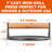 Commercial Chef 7" Cast Iron Round Grill Press with Wood Handle