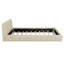 Grand lit plateforme tapissier avec tissu épais-631680294
